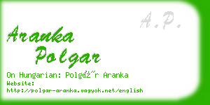 aranka polgar business card